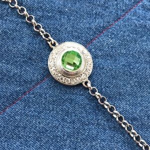 Style Dots Bling rolo chain bracelet.  FREE dot!